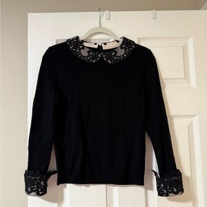 Alice + Olivia Lace Detail Sweater
